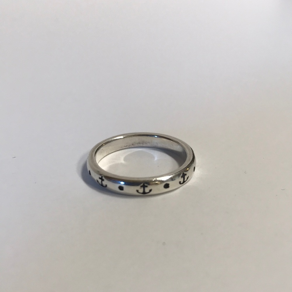 James Avery sterling silver anchor ring 7